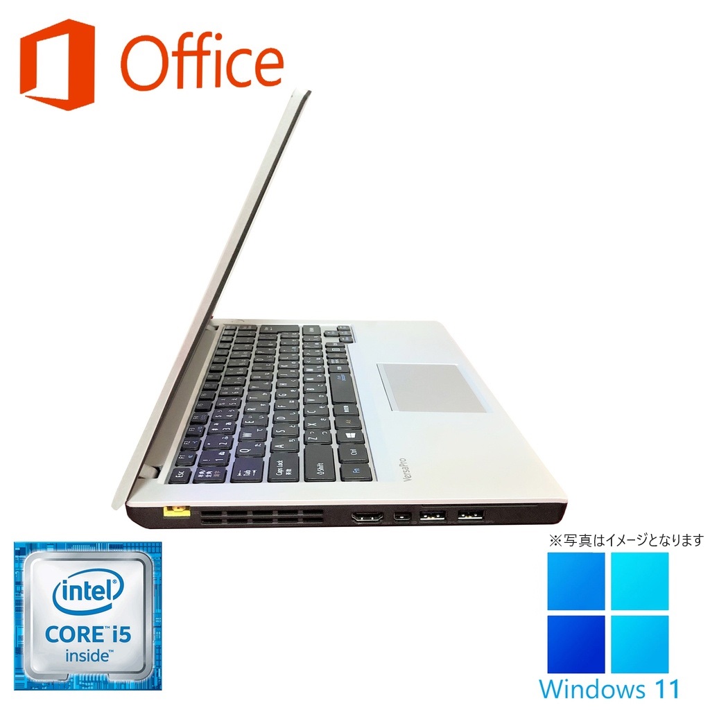 ノートPC ノートパソコン 中古パソコン MS Office2019 Windows10 第6世代Corei5 12.5型 メモリ8GB  SSD256GB カメラ内蔵可 Bluetooth 無線 USB3.0 NEC VB-T